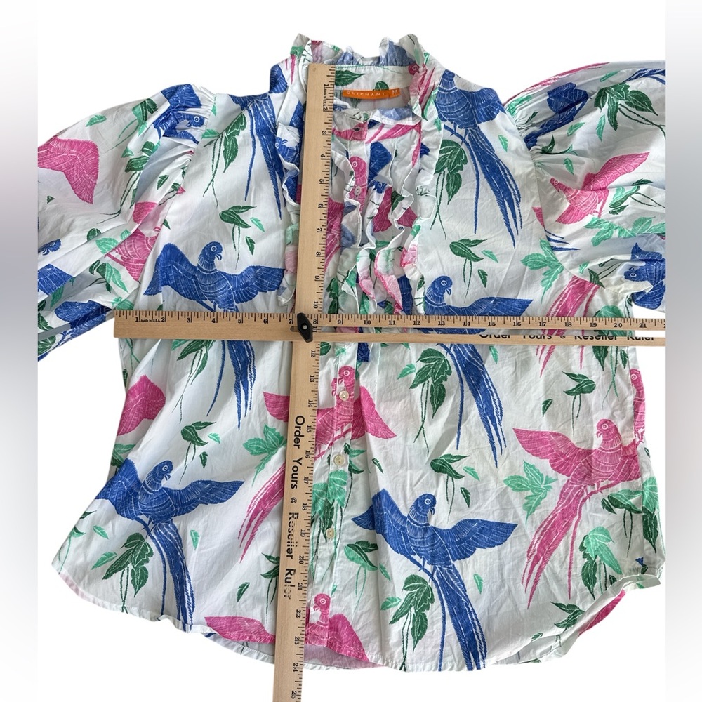 Oliphant Ruffle Front Button Blouse - image 7